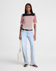 Bouclé-Knit Sweater Tee