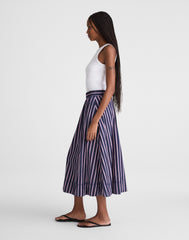 Midi Circle Skirt in Poplin