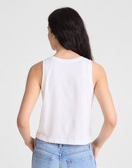 The Easy Crop Scoopneck Tank in Soft Slub