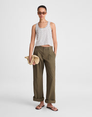 The Easy Crop Scoopneck Tank in Soft Slub
