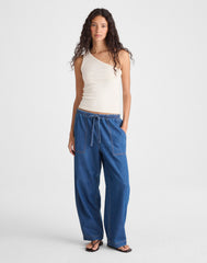 The '90s One-Shoulder Tank in Compact Cotton