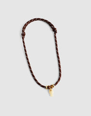 Semiprecious Paracord Charm Necklace