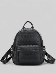 Ro Rox Skull Studded Backpack Gothic Rucksack Black Punk