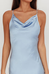 Noreen Cut-Out Back Maxi Dress Blue