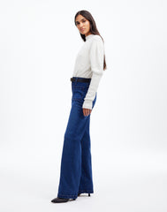 The Emmett Wide-Leg Full Length Jean: Patch Pocket Edition