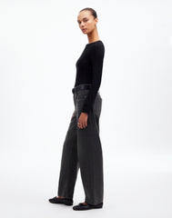 The Petite Darted Barrel-Leg Jean