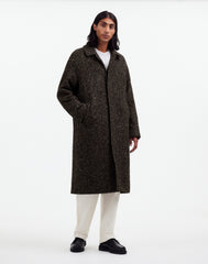 Raglan-Sleeve Topcoat in Italian Fabric