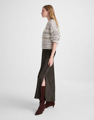 Satin Maxi Slip Skirt