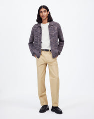 Space-Dyed Sweater Shirt in Italian Fabric