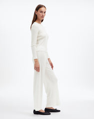 Madewell x LESET Pointelle Perfect Tee & Pant Set