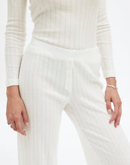 Madewell x LESET Pointelle Perfect Tee & Pant Set