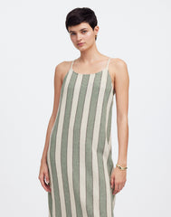 Zulu & Zephyr Eucalyptus Stripe Organic Cotton Dress
