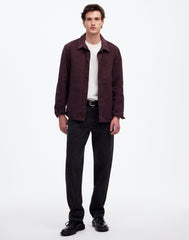 Overshirt in Garment-Dyed Canvas