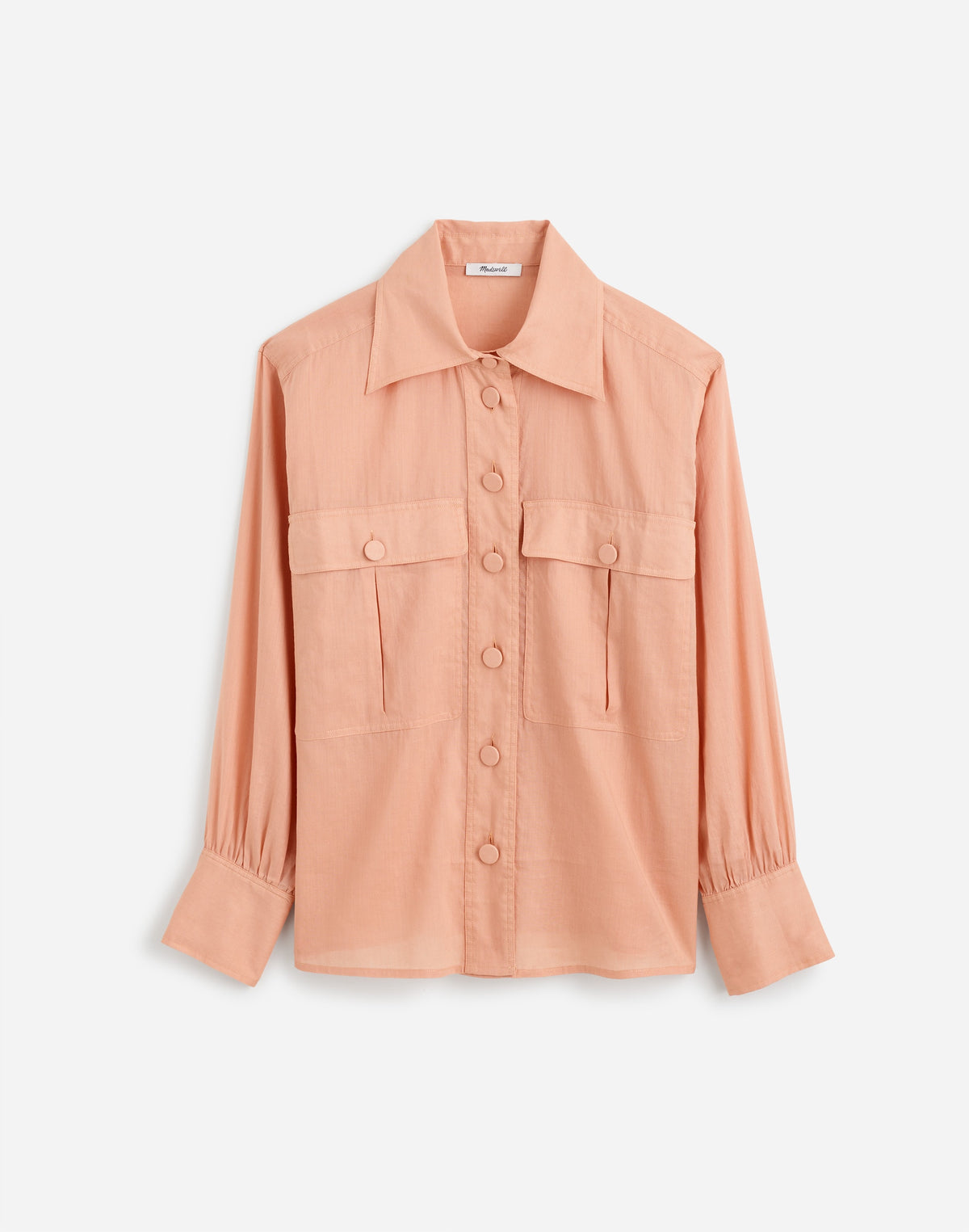 Utility-Pocket Button-Up Shirt