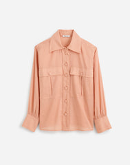 Utility-Pocket Button-Up Shirt