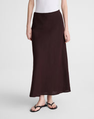 Maxi Slip Skirt in Linen