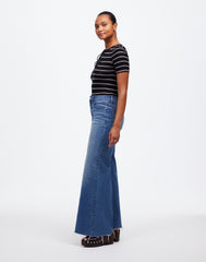 The Curvy Flared Wide-Leg Crop Jean