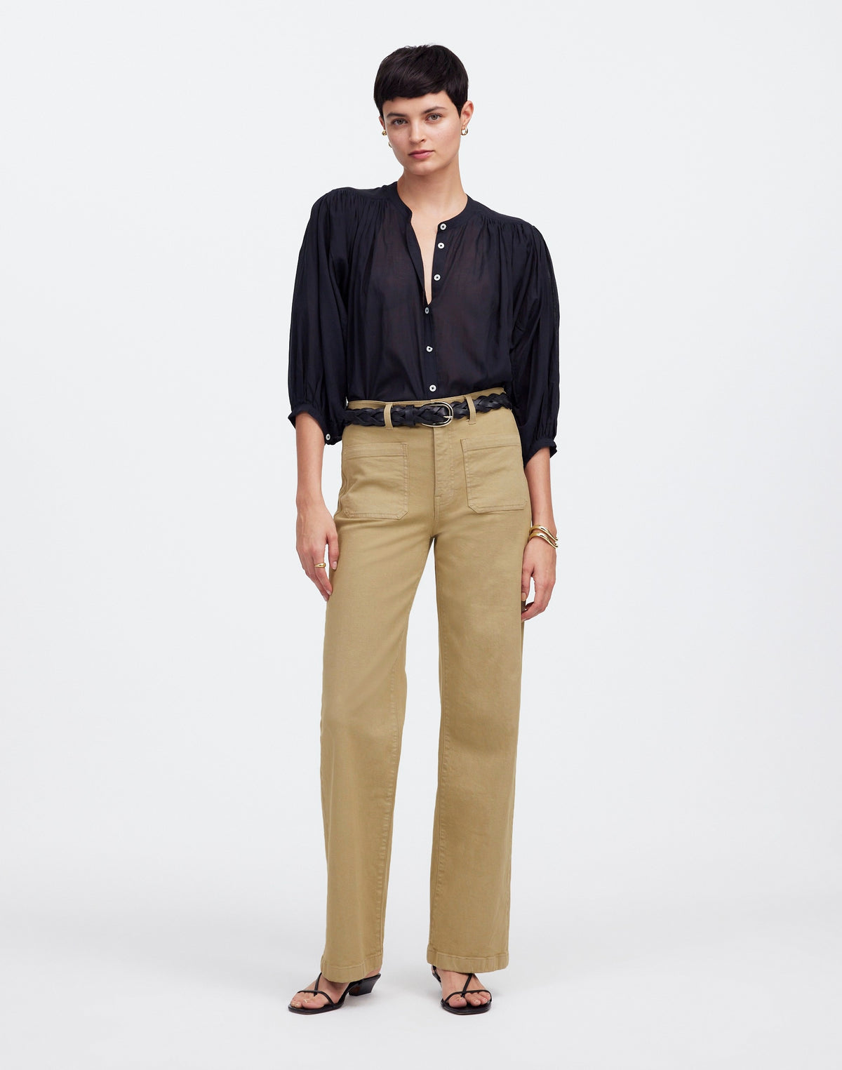 The Emmett Wide-Leg Pant: Patch Pocket Edition