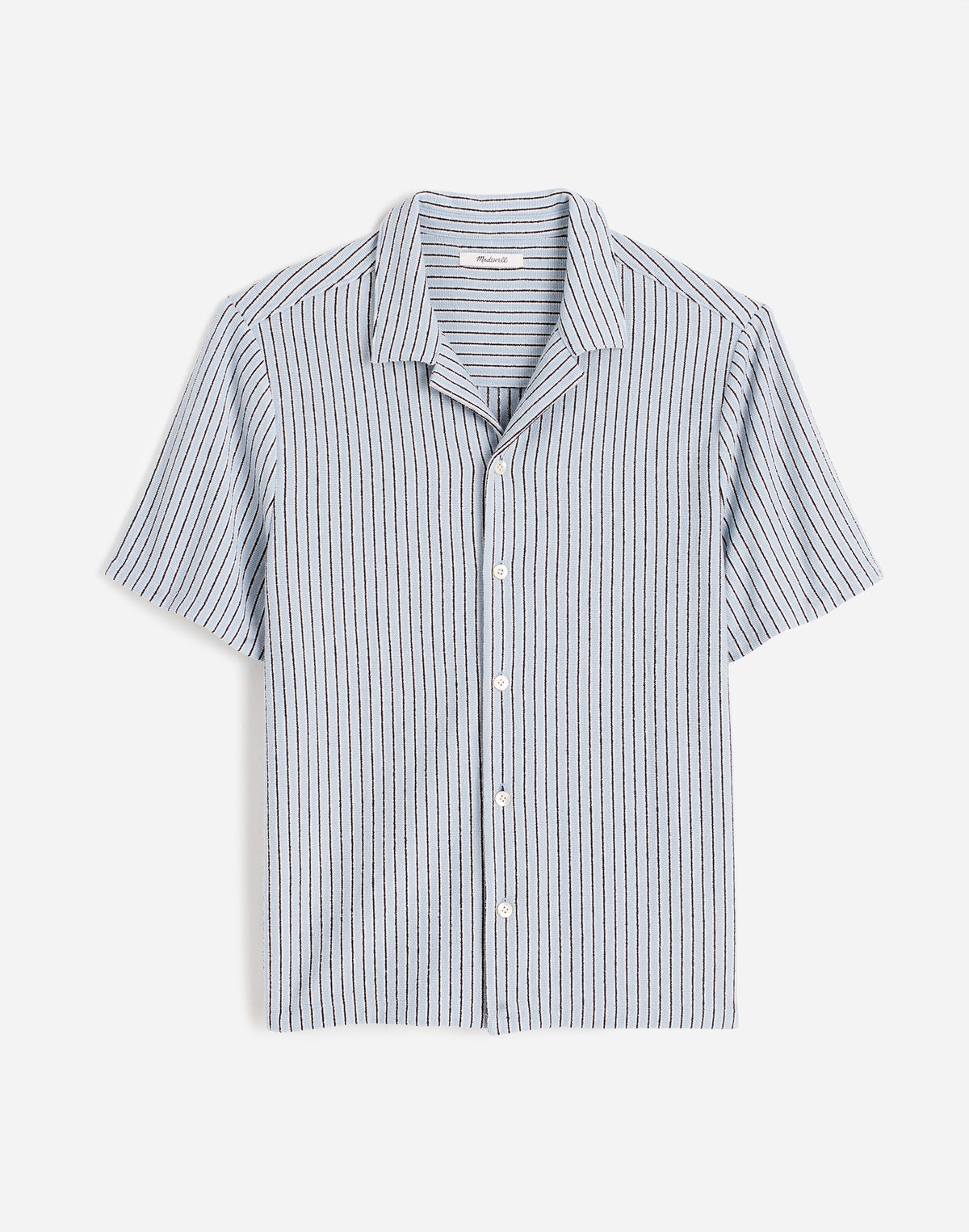 The Textured Knit Camp-Collar Shirt