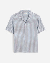 The Textured Knit Camp-Collar Shirt