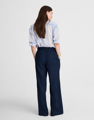 Raw-Edge Drawstring Pant