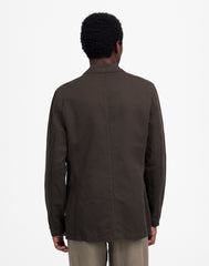 Unstructured Blazer in Cotton-Linen Blend