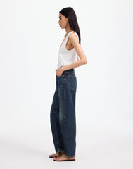 The Petite Darted Barrel-Leg Jean