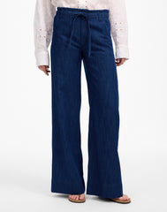 The Denim Pull-On Wide-Leg Pant