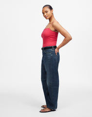 The Tall Curvy Darted Barrel-Leg Jean