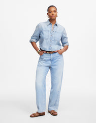 The Curvy Pieced Barrel-Leg Jean