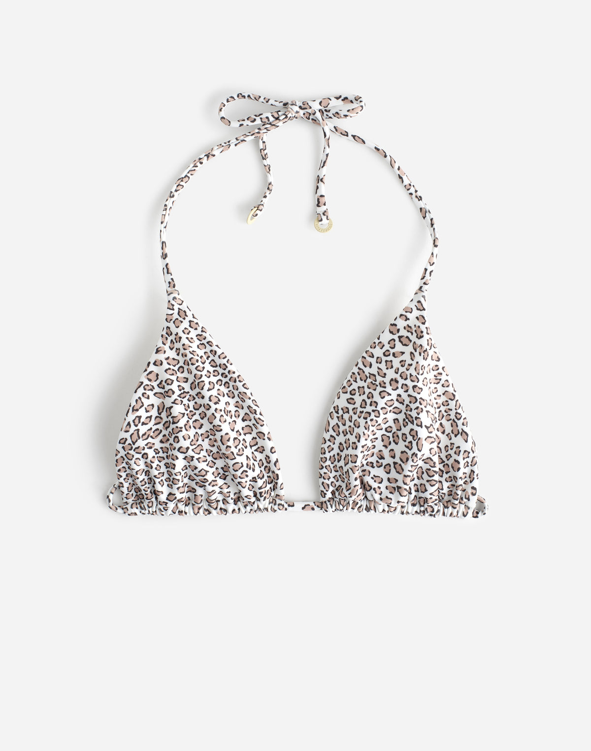 Zulu & Zephyr Micro Leopard Halter Bikini Top