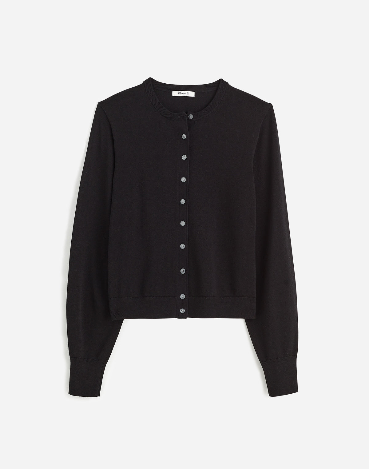 Crewneck Cardigan in 100% Cotton