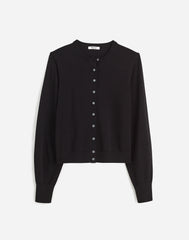 Crewneck Cardigan in 100% Cotton
