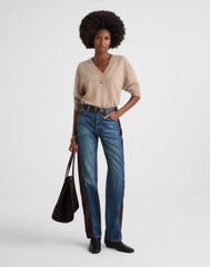 Madewell x Kaihara Denim Pieced Barrel-Leg Jean