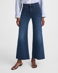 Tall Flared Wide-Leg Crop Jeans