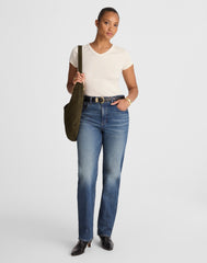 The Curvy Longline Straight Jean