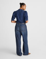 The Curvy Low-Slung Baggy Jean in Airy Denim