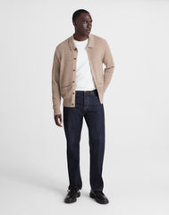 Merino Wool Collared Cardigan