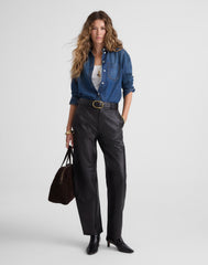 The Balloon Pant in Leather