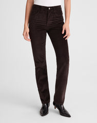 The Petite Longline Straight Pant in Corduroy