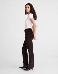 The Petite Longline Straight Pant in Corduroy