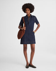 Denim Popover Mini Dress