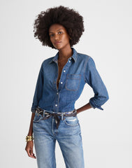 Tuckable Denim Shirt in Greendale Wash
