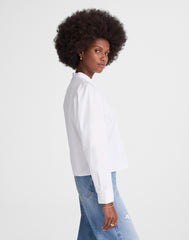 Puff-Sleeve Button-Up Shirt
