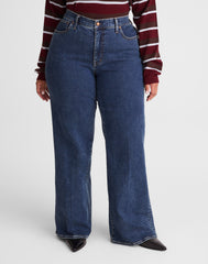 The Plus Wide-Leg Jean in Super Stretch