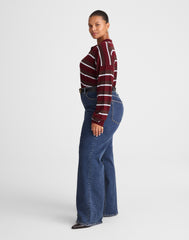 The Plus Wide-Leg Jean in Super Stretch