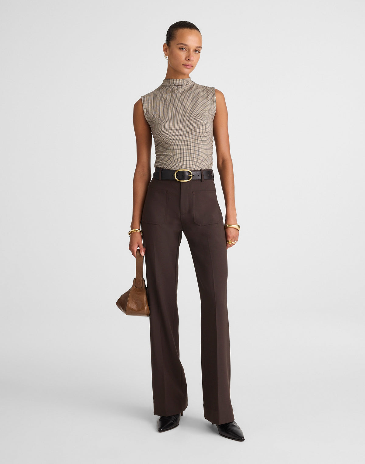 High-Rise Bootcut Trouser