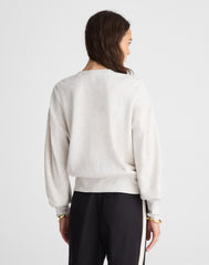 Double-Faced Puff-Sleeve Sweatshirt