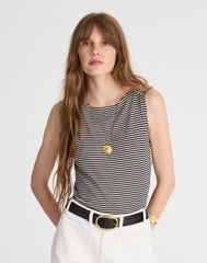 Boatneck Sleeveless Sweater