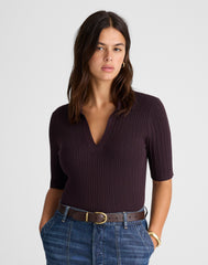 The Signature Knit Johnny-Collar Sweater
